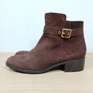 Cole Haan Brown Suede Ankle Boots